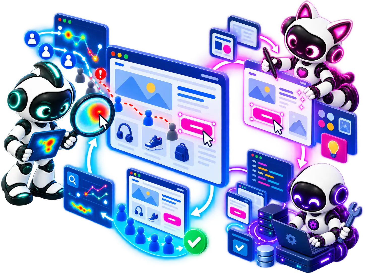 Skeye, Skaia en Skot combineren conversieanalyse, creatieve optimalisatie en technische implementatie binnen één CRO-aanpak